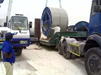 1_132kV Power Cable loaded from Reem Island store for cable laying of Span 6