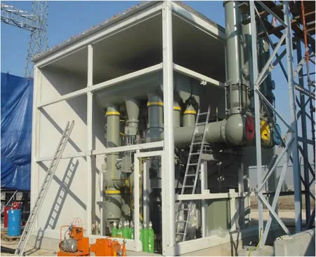 1_220kV GIS Container Erection