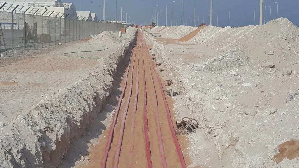 Terminal Phase 2 project site — CHINA HARBOUR ENGINEERING CO. L.L.C Cable Works (Completed)