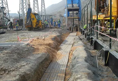 October 6, 2010 - Site Photos / 132kV HV Cable Trench Backfilling and Tile Layout — TRANSCO Contract No. N-7641