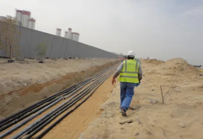 CABLE LAYING FOR SPAN NO 9 finished 2