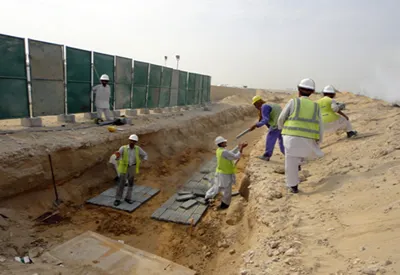 CONCRETE CABLE TILES FIXING FOR SPAN NO 8