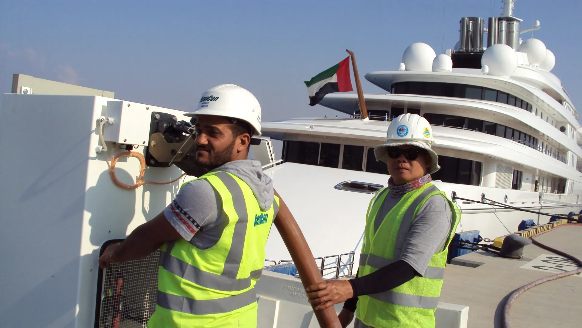 Supply, Installation, Testing and Cable Laying Works for Azzam Yacht at Khalifa Port — Department of the President Affairs 11/2385 (Completed)