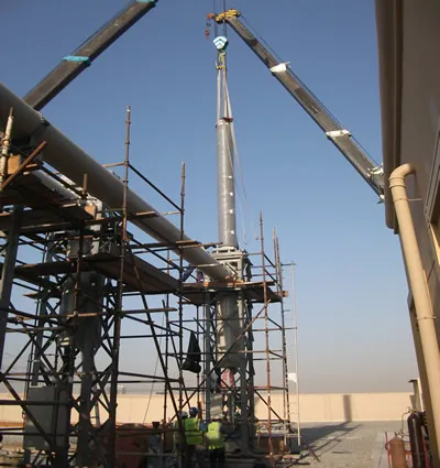 January 2012 - Installation of 400kV bushings — SIEMENS Contract No. CNE/599D