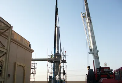 January 2012 - Installation of 400kV bushings — SIEMENS Contract No. CNE/599D