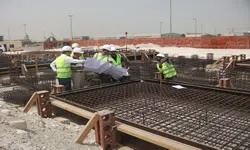 July 12, 2012 - Abu Dhabi Municipality inspection prior to transformer foundation concreting — TRANSCO(2011) Contract No. N-11777(COMPLETED)