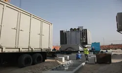 August 18, 2012 - Skidding and final positioning of transformer coming from MKAA Substation — TRANSCO(2011) Contract No. N-11777(COMPLETED)