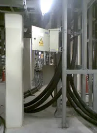 Fila End E17 Bonding cable in progres