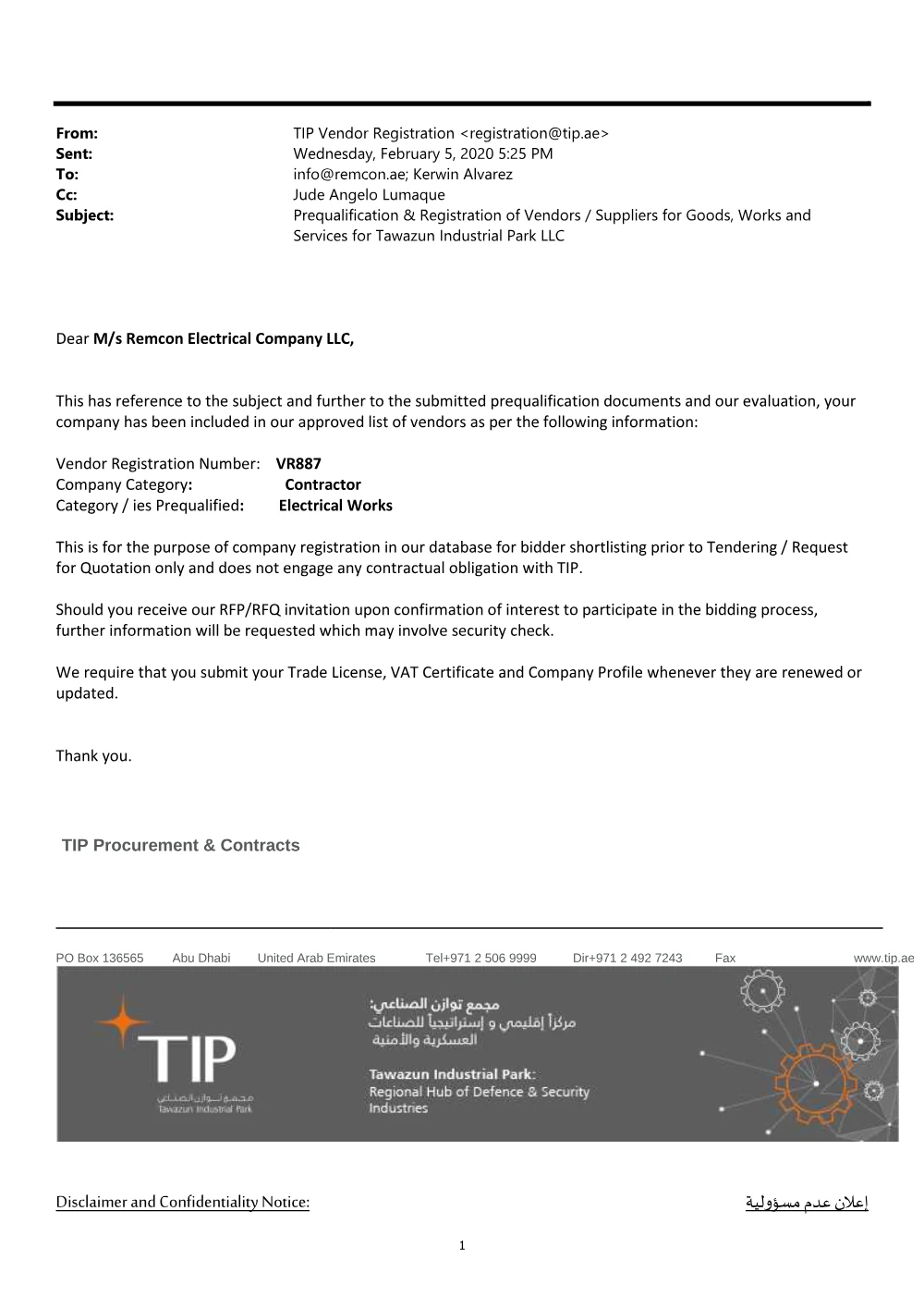 Tawazun Industrial Park (TIP)