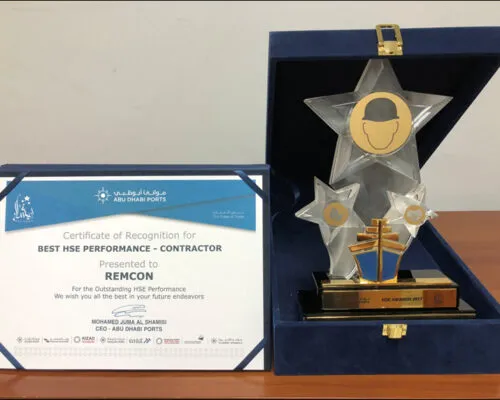 Certificate of appreciation awarded to RemCon Electrical